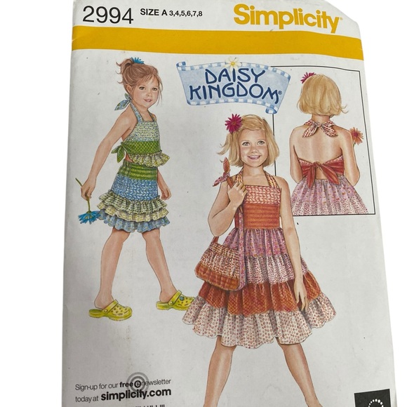 Simplicity Sewing Pattern Daisy Kingdom 2994 8145 + 7852 Dress Sundress -4 total - Picture 3 of 9